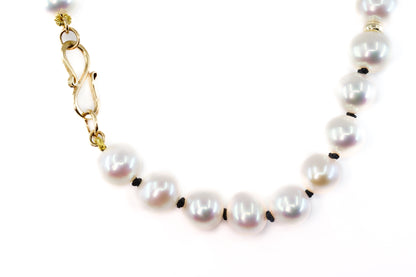 Black and Gold Pearl Necklace