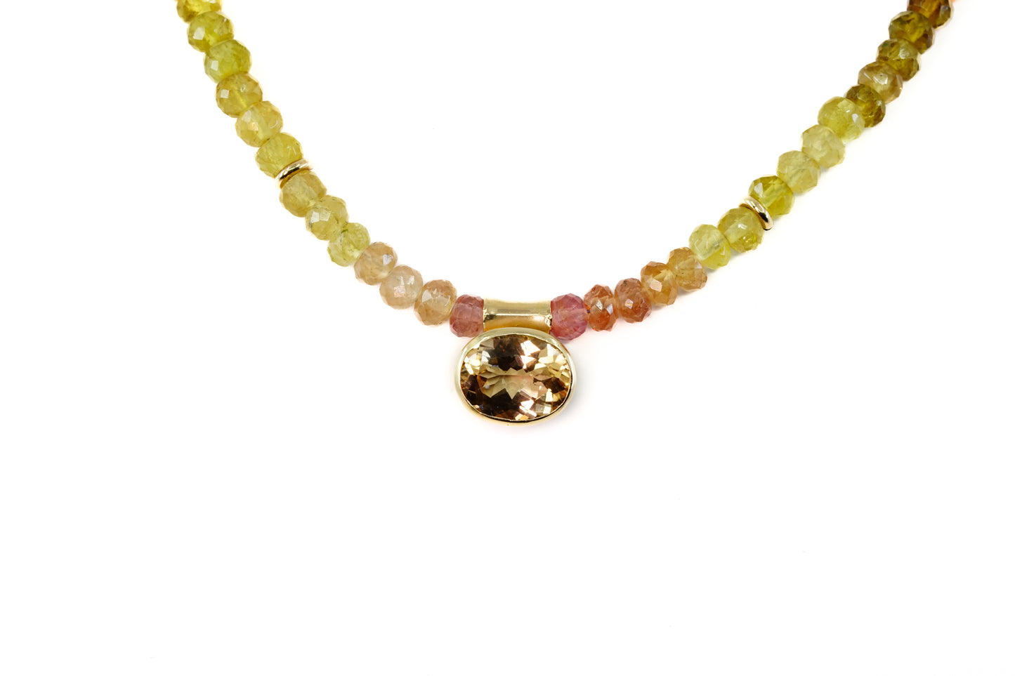 Amber Tourmaline Necklace