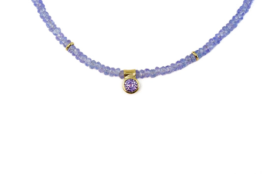 Sapphire and Tanzanite Necklace