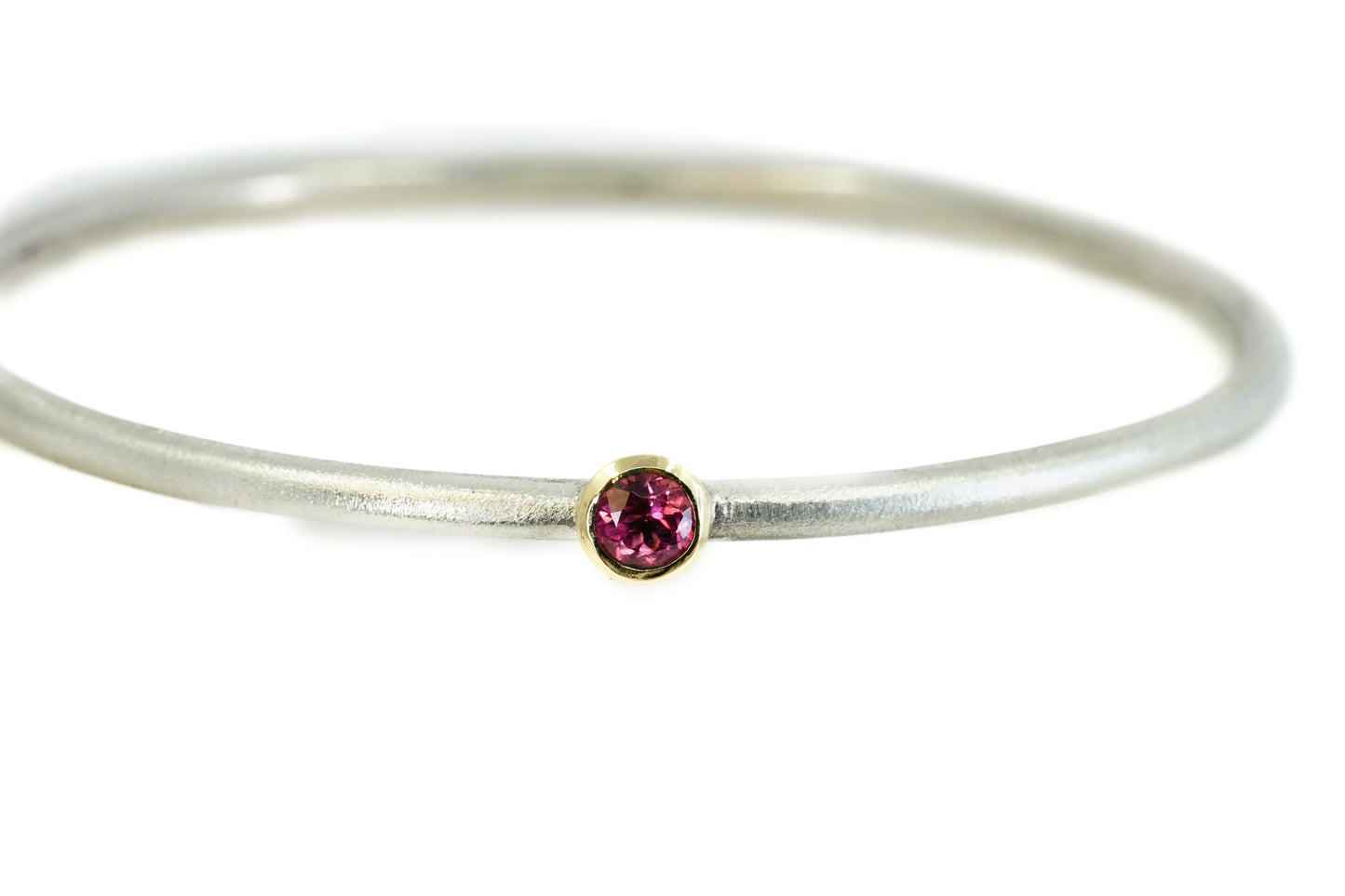 Pink Tourmaline Bangle