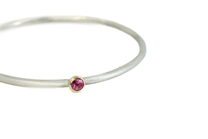 Pink Tourmaline Bangle