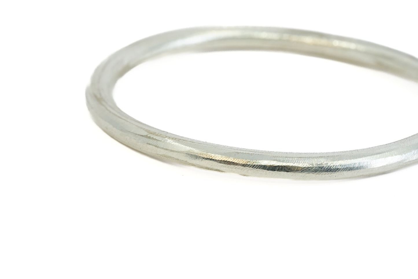 Chunky Silver Bangle