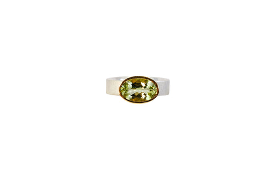 Spring Green Tourmaline Ring