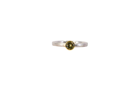 Green Sapphire Ring