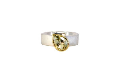 Pear Cut Beryl Ring