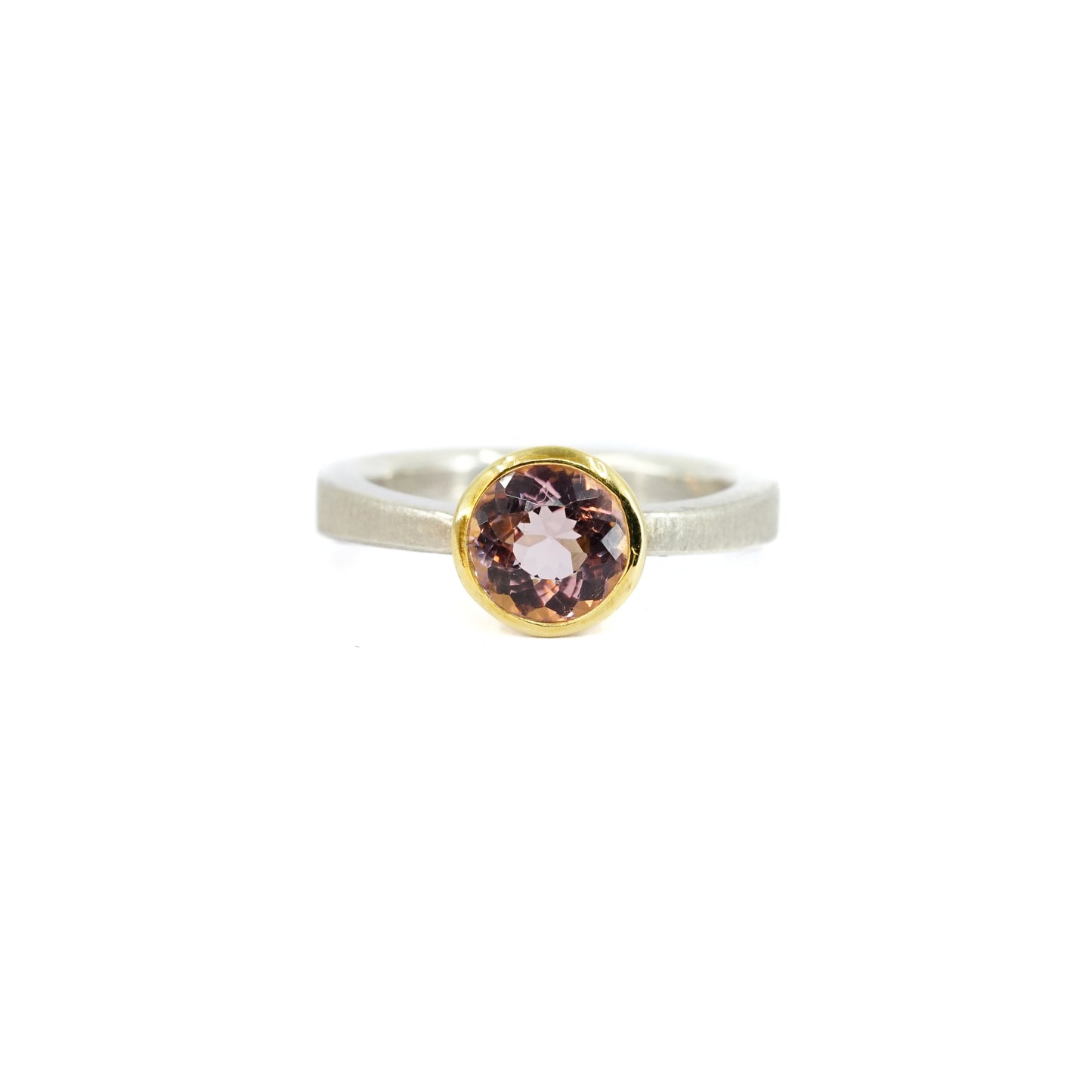 Morganite Tapered Ring