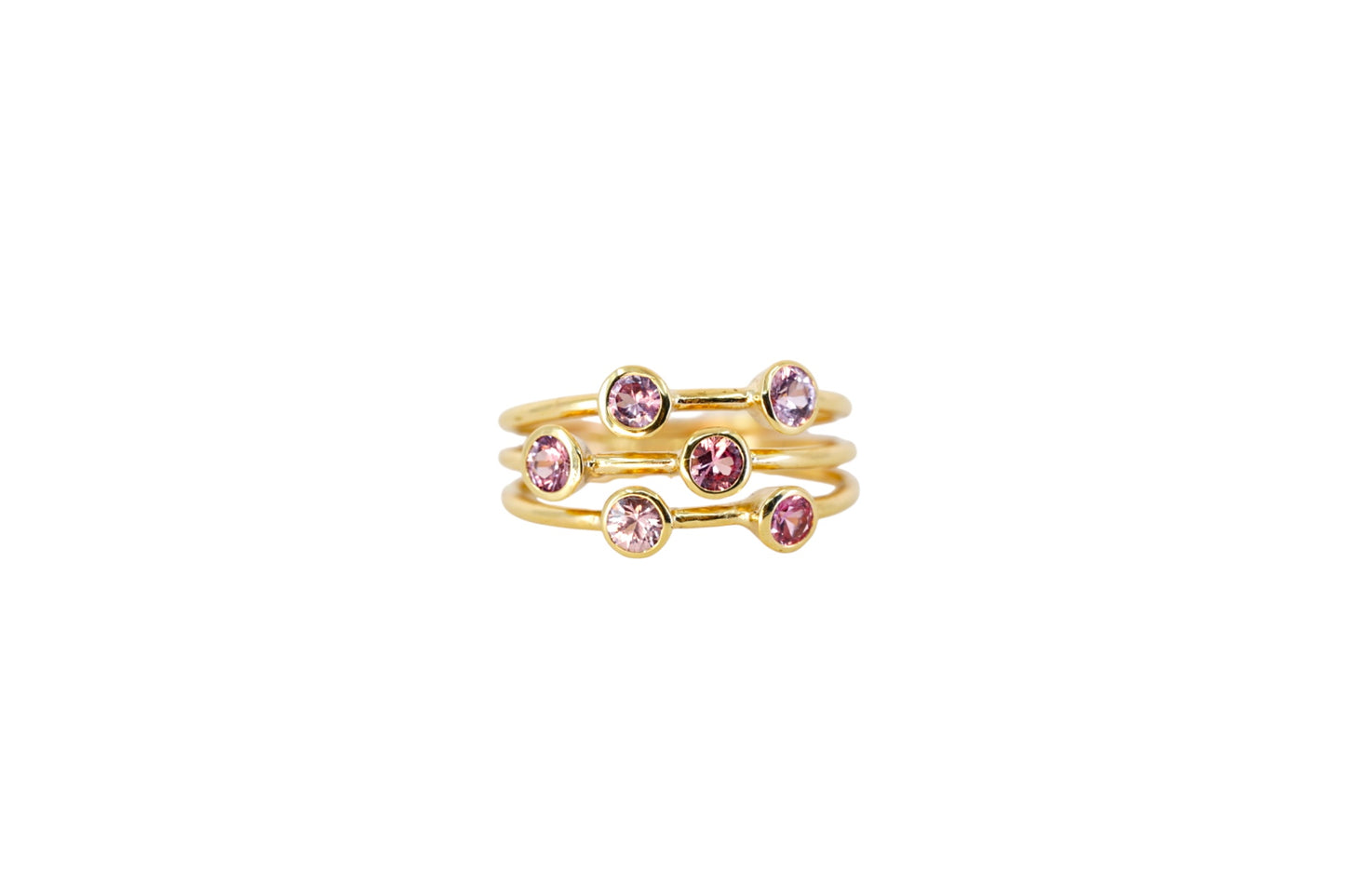 Pink Sapphire Jazz Ring