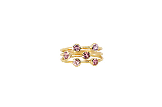 Pink Sapphire Jazz Ring