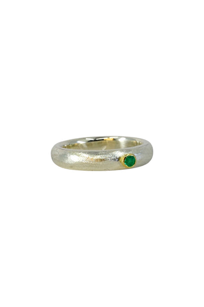 Little Emerald Fat Band Ring