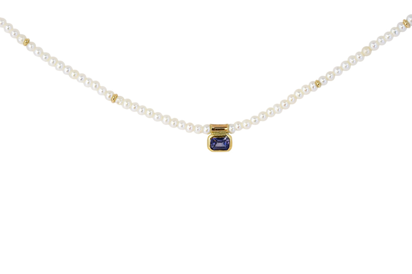 Pearl & Sapphire Necklace
