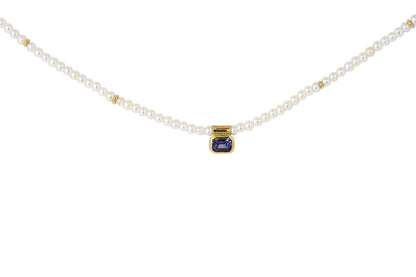 Pearl & Sapphire Necklace