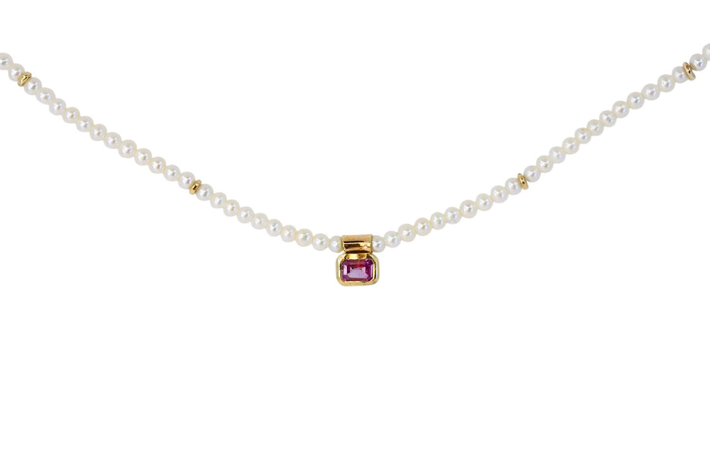 Pearl & Sapphire Necklace