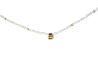 Pearl & Sapphire Necklace