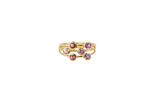 Pink Sapphire Jazz Ring