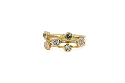 Jazz 9ct Gold Sapphire Ring