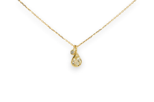 Champagne Sapphire & Diamond Pendant Necklace | Libby Rak Jewellery