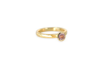 Pale Pink Sapphire Solitaire Ring | Libby Rak Jewellery