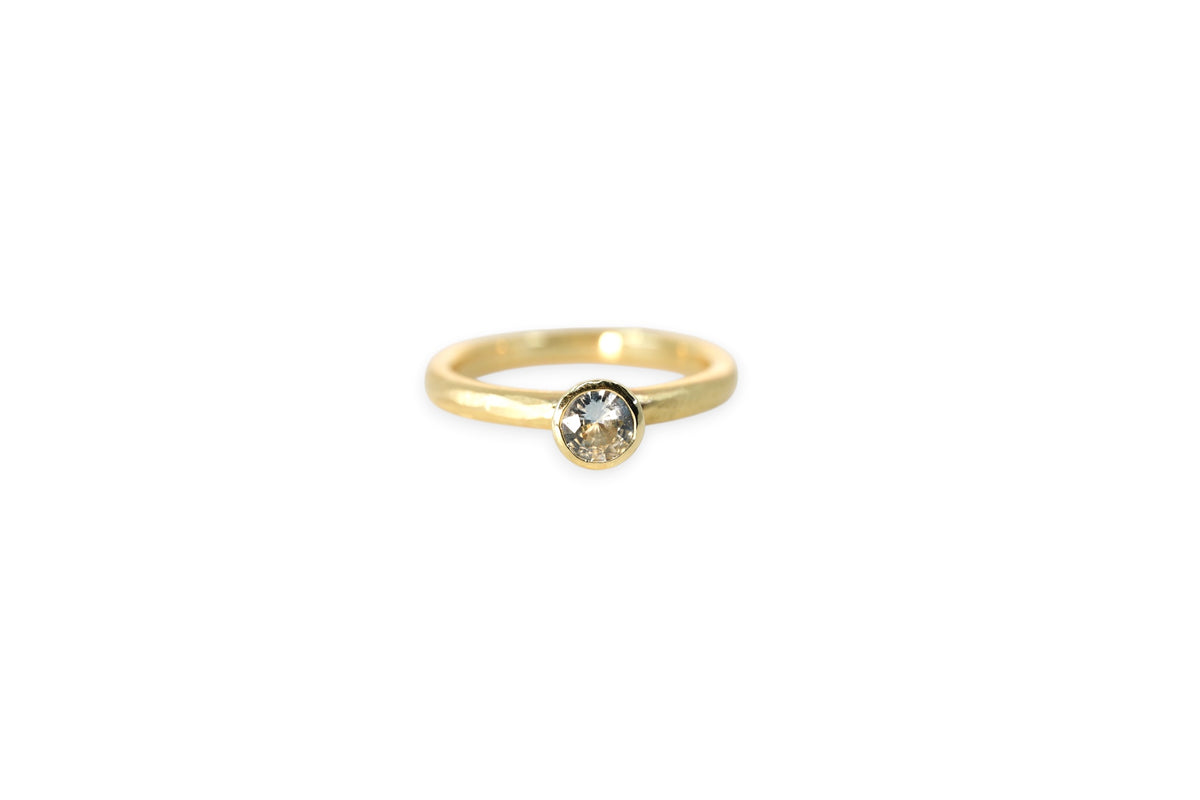 Pale Blue Sapphire Solitaire Ring | Libby Rak Jewellery