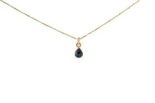 Blue Sapphire Pendant Necklace | Libby Rak Jewellery