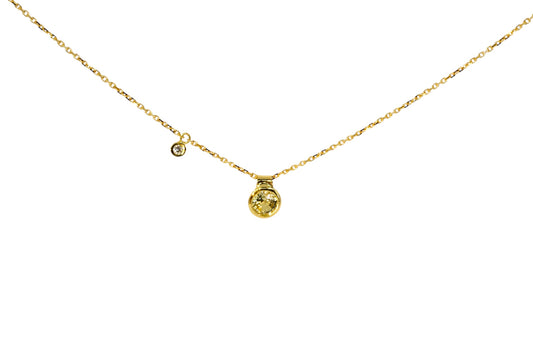 Pale Yellow Sapphire Sweetie Necklace