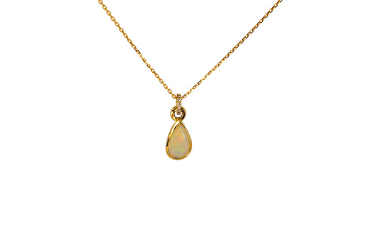 Opal and Diamond Pendant