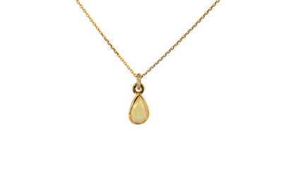 Opal and Diamond Pendant