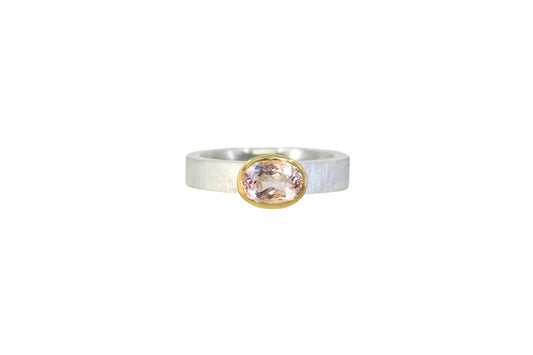 Oval Morganite Ring