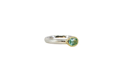 Oval Mint Green Tourmaline Ring