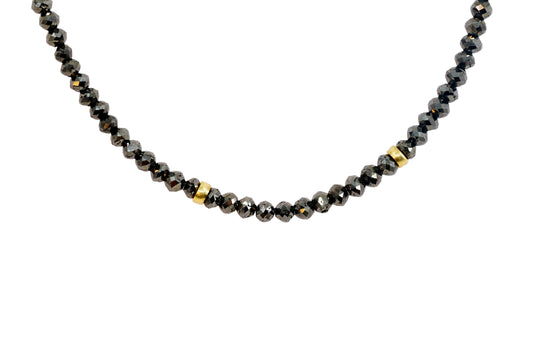 Black Diamond Beaded Necklace