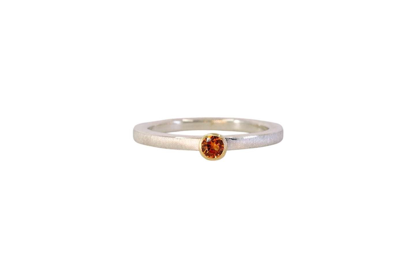 Little Orange Sapphire Ring