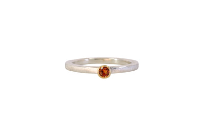 Little Orange Sapphire Ring