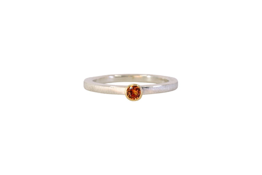 Little Orange Sapphire Ring