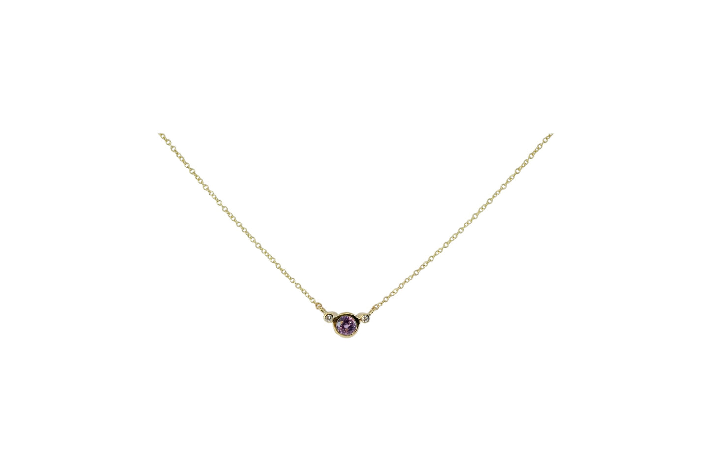 Pink Sapphire Trilogy Pendant