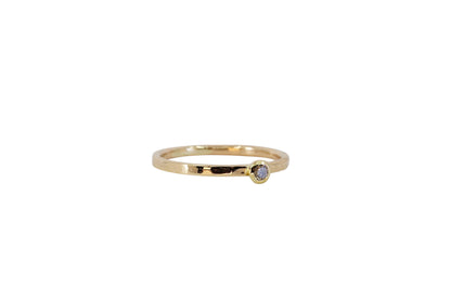 Cognac Diamond Stacking Ring
