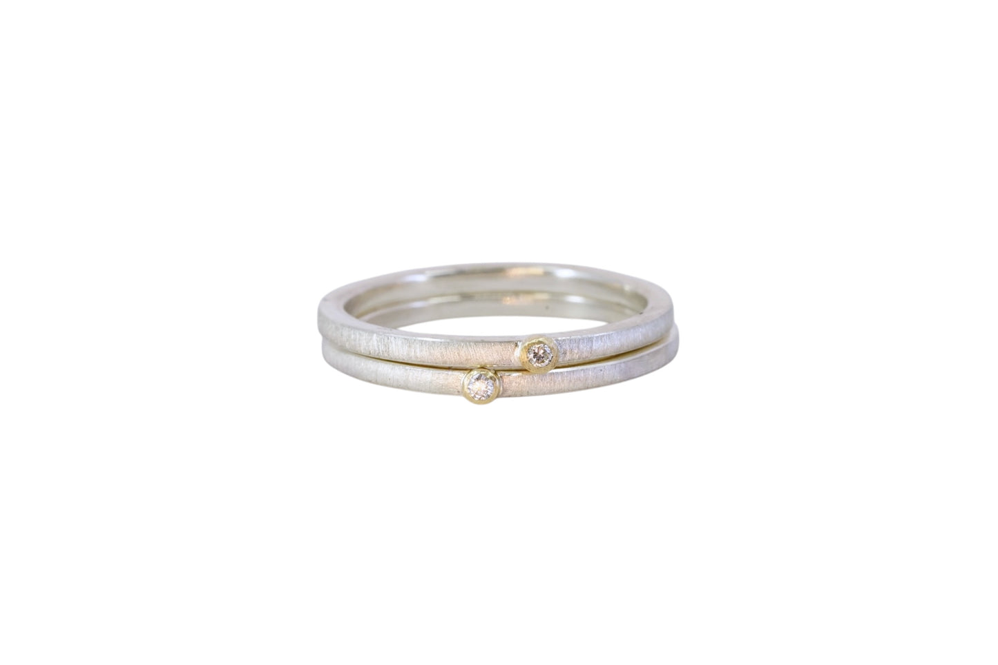 Little Diamond Stacking Rings
