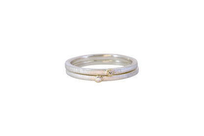 Little Diamond Stacking Rings