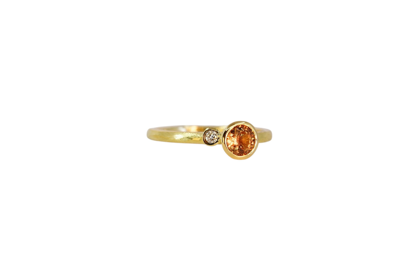 Orange  Sapphire Sweetie Ring