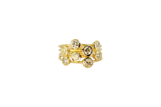 Champagne Diamond Jazz Ring