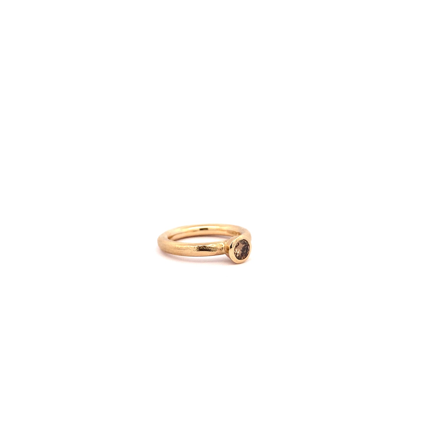 Cinnamon Diamond Gold Ring